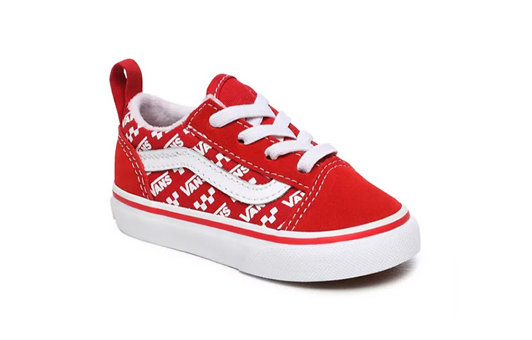 Vans Logo Repeat Elastic Lace Old Skool Red 圖 4
