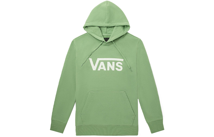 Vans Logo Vintage Retro Print Pullover Sweatshirt Green Unisex Couple Style VN0A4MM9E0K