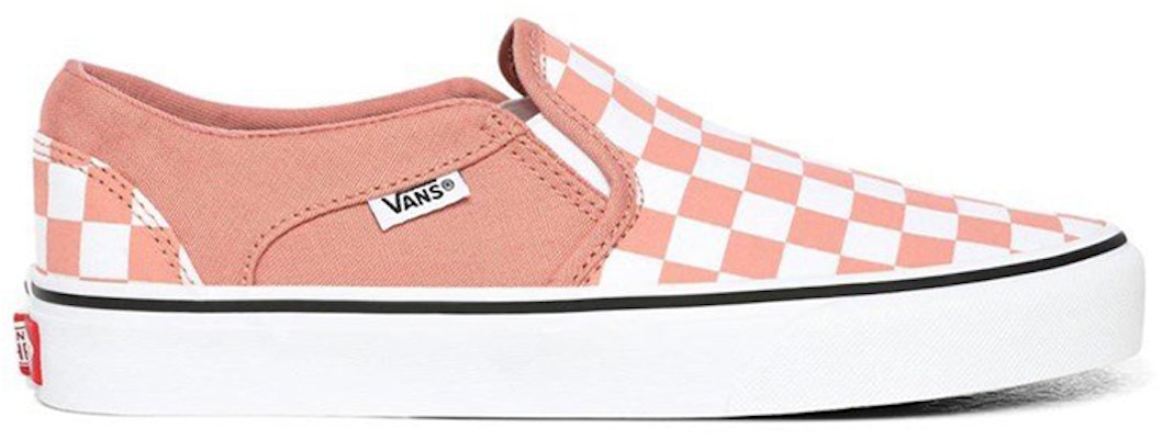 Vans Slip-On 低筒休閒板鞋 女款 橙白棋盤格 Order Vans Slip-On 低筒休閒板鞋 女款 橙白棋盤格