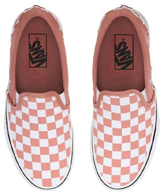 Vans Slip-On 低筒休閒板鞋 女款 橙白棋盤格 Lookbook Vans Slip-On 低筒休閒板鞋 女款 橙白棋盤格