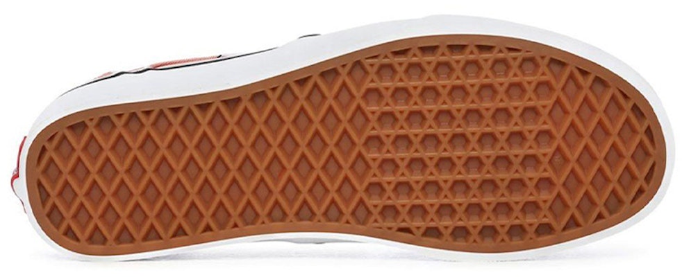 Vans Slip-On 低筒休閒板鞋 女款 橙白棋盤格 Shop Vans Slip-On 低筒休閒板鞋 女款 橙白棋盤格