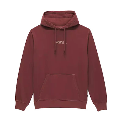 Vans Lowered Wash Pullover Hoodie Brown Unisex Letter Print Casual Sweatshirt VN000ABH-7YO