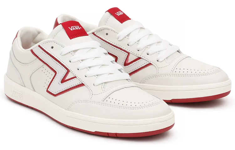 Vans Lowland Cc Low-Top Sneakers White/Red 圖 3