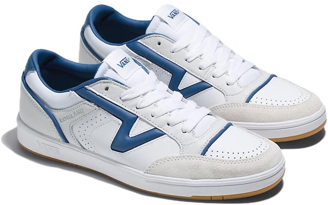 Vans Lowland CC 防滑耐磨輕便低筒滑板鞋 男女同款 白藍 Order Vans Lowland CC 防滑耐磨輕便低筒滑板鞋 男女同款 白藍