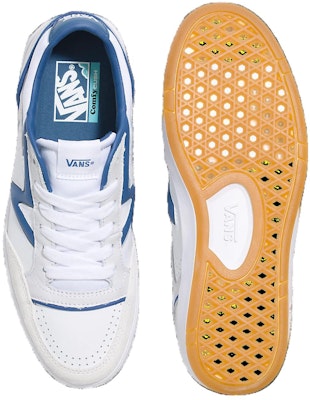 Vans Lowland CC 防滑耐磨輕便低筒滑板鞋 男女同款 白藍 Shop Vans Lowland CC 防滑耐磨輕便低筒滑板鞋 男女同款 白藍
