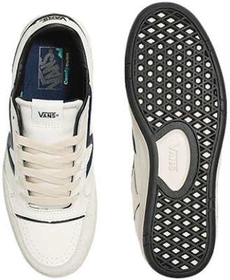 Vans Lowland ComfyCush JMP R Kasut Kulit Vintage 'Putih Navy' VN0007P2KE6 Shop Vans Lowland ComfyCush JMP R Kasut Kulit Vintage 'Putih Navy' VN0007P2KE6