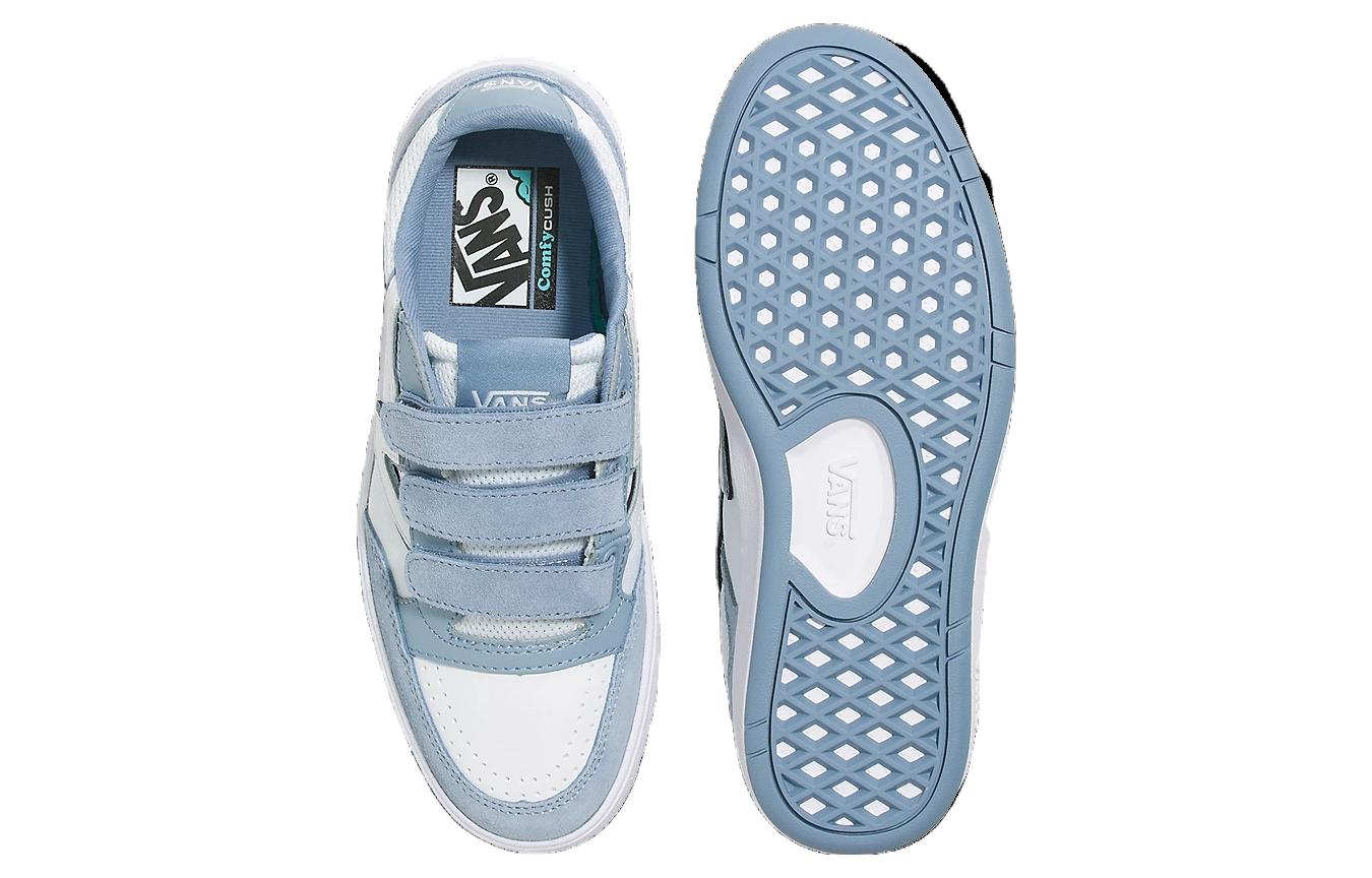 Shop Vans Lowland Comfycush 舒適百搭 輕便透氣 低筒 球鞋 男女同款 白藍