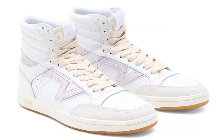 Lookbook ヴァンズ ローランド ハイ コンフィクッシュ "Serio 白ピンク" VN0A5DY99QR