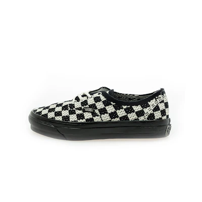 Vans LX Authentic 44 EK Skate Shoes Black And White Squares