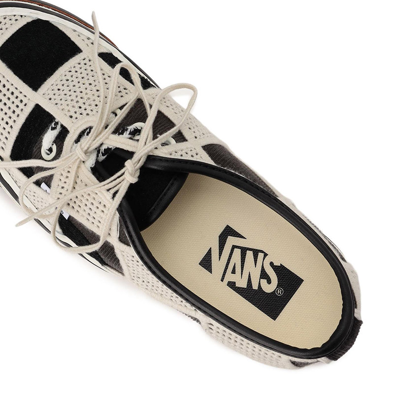 Details for Vans LX Authentic 44 Shell Knit Sneakers White Geometry V160101009