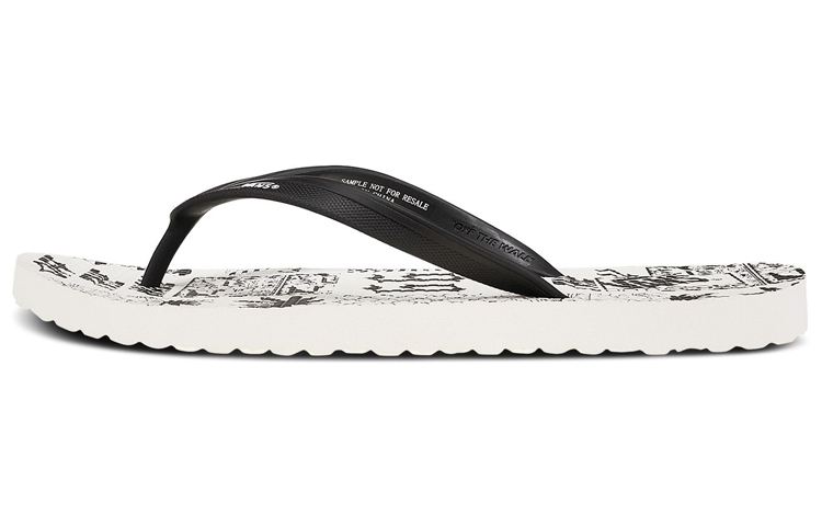 Vans Makena Fashion Unisex Black White Slippers 'Black White' VN0A3MTLW85