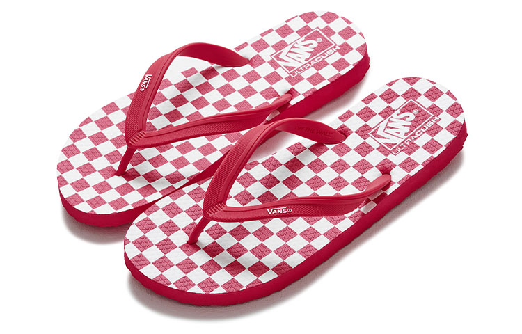 Order Vans Makena Slide ''Rood Wit'' VN0A3MTL3I2