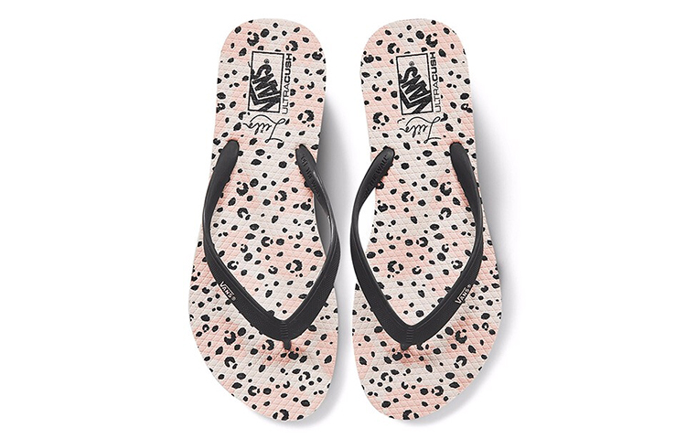 Shop Vans Makena x Leila Hurst Slide Rosa Chiaro ''Cemento'' VN0A3MW6WOL