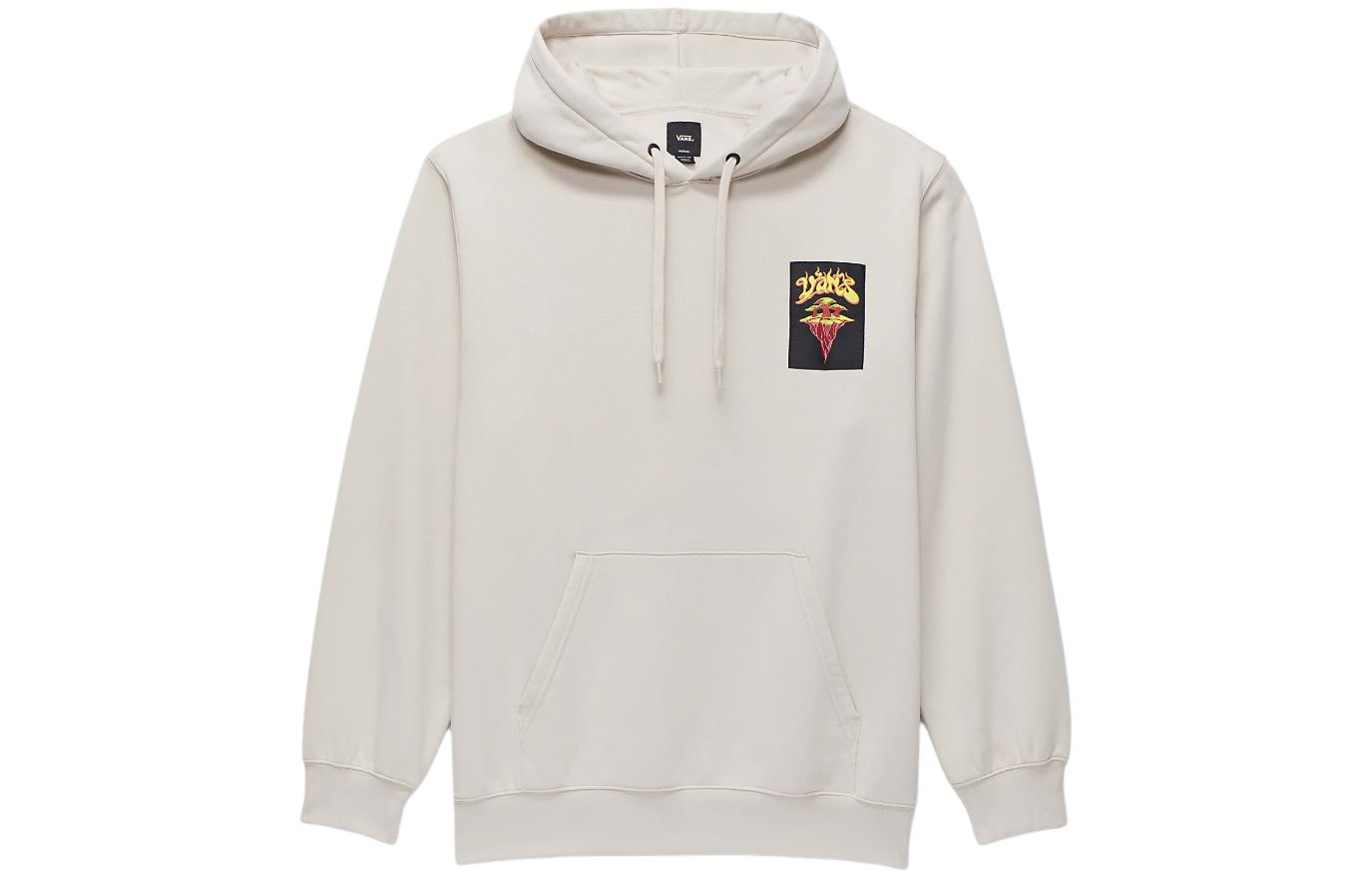 Vans Meteor Mushroom Pullover Hoodie Oatmeal - Flame Loose Fit Long Sleeve VN000GE32N1