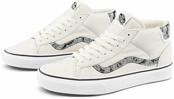 Vans Mid Skool 37 'Sport Paisley - White Black' VN0A3TKF914 Order Vans Mid Skool 37 'Sport Paisley - White Black' VN0A3TKF914