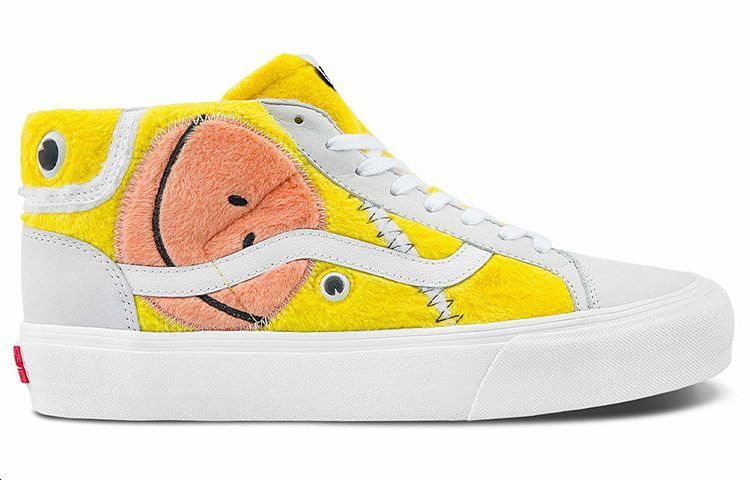 Order Vans Mid Skool Vlt Lx 休閒 透氣防滑耐磨 中筒 滑板鞋 男女通款 白黃