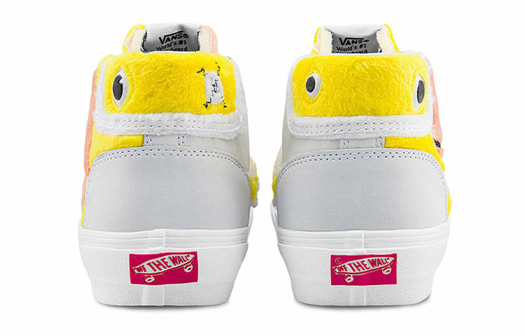 Details for Vans Mid Skool Vlt Lx 休閒 透氣防滑耐磨 中筒 滑板鞋 男女通款 白黃