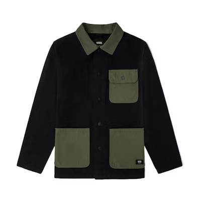 Vans Military Green Pocket Patch Long-Sleeve Collared Jacket VN0A3WF1KE9