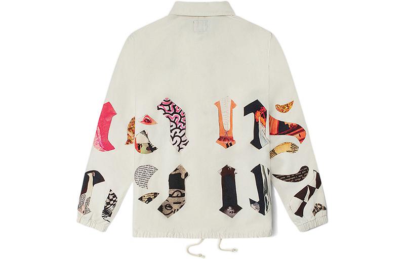 Vans MoCA Abstract Print Button-Up Jacket Cream White Collaboration VN0A5KMCYQ9