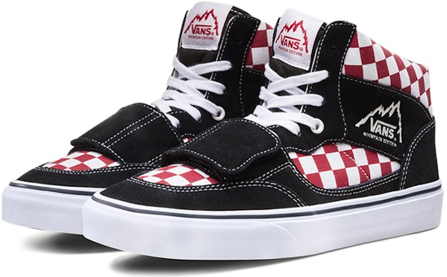 Vans 山系列 棋盘格 高筒 滑板鞋 男女合穿 黑紅 Order Vans 山系列 棋盘格 高筒 滑板鞋 男女合穿 黑紅