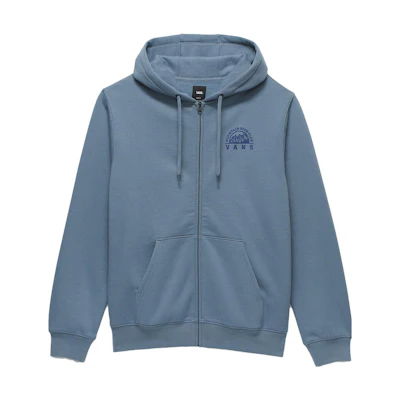 Vans Mountain High Full Zip Hoodie Blue Phantom Unisex Letter Print Sweatshirt VN000FZ3HKC