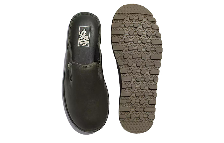 Shop Vans Mountain Mule Vansguard Leather Shoes 'Green' VN000BWHOLV