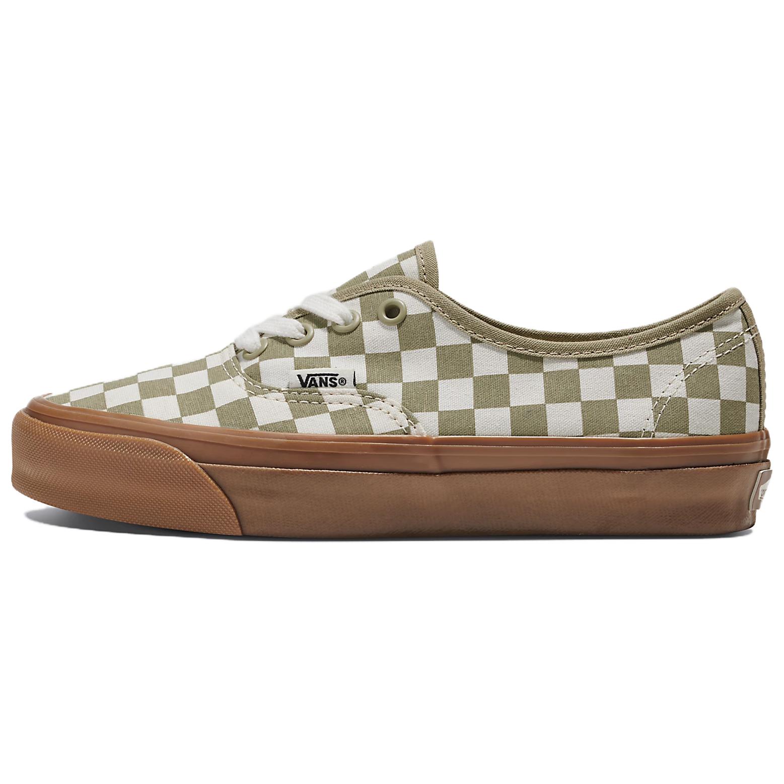 Vans MTE Authentic Reissue 44 Green Checkerboard Classic Low-Top Skate Shoes VN000CW2SAG