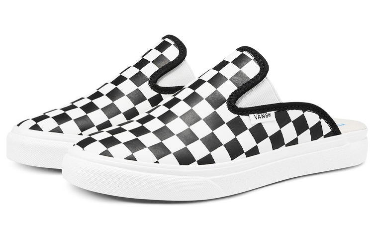 Vans Mule Sf Slide Checkboard Black And White 圖 2