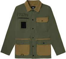 Vans Multi-Pocket Outdoor Utility Coach Jacket Military Green for Men VN0A4RQ4Z5E Vans Multi-Pocket Outdoor Utility Coach Jacket Military Green for Men VN0A4RQ4Z5E