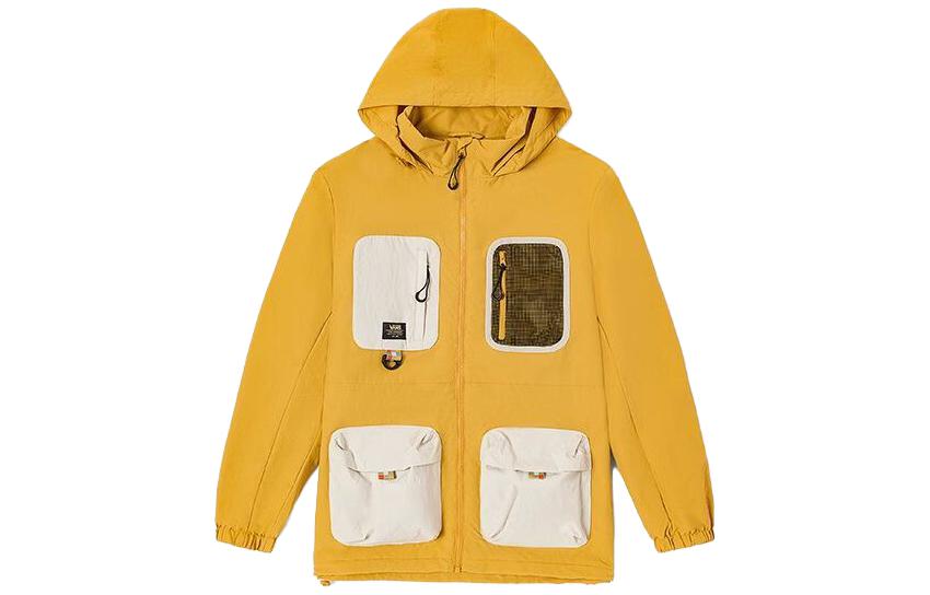 Vans Multi-Pocket Patchwork Camping Workwear Jacket Brown Men’s VN0008YFG4O