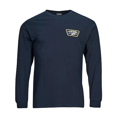 Vans Navy Blue Alphabet Print Crewneck Long Sleeve Sweatshirt VN0A2XCMCC7
