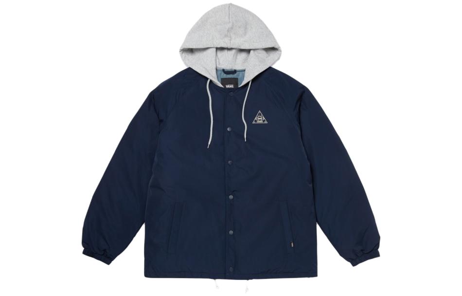 Order Vans 海軍藍連帽扣式修身長袖外套 VN000FBYLKZ