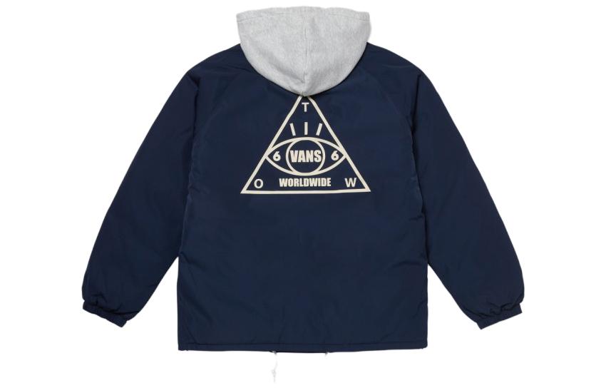 Lookbook Vans 海軍藍連帽扣式修身長袖外套 VN000FBYLKZ