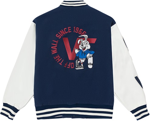 Chaqueta Béisbol Unisex Azul Marino Logo Bordado Vans Ajuste Holgado. VN0002ECLKZ Lookbook Chaqueta Béisbol Unisex Azul Marino Logo Bordado Vans Ajuste Holgado. VN0002ECLKZ