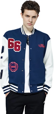 Chaqueta Béisbol Unisex Azul Marino Logo Bordado Vans Ajuste Holgado. VN0002ECLKZ Purchase Chaqueta Béisbol Unisex Azul Marino Logo Bordado Vans Ajuste Holgado. VN0002ECLKZ