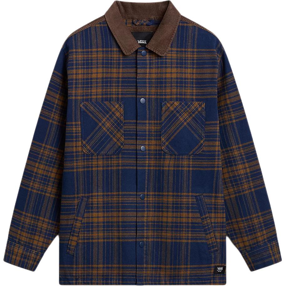 Vans Nelson Heavyweight Shacket Blue Corduroy Jacket - Retro Casual Style VN000HNQDAT