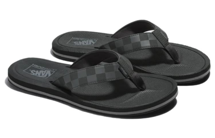 Order 棋盤格 運動拖鞋 男女同款 黑色 VN000SE7BKP