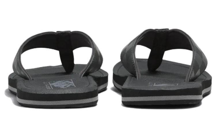 Lookbook 棋盤格 運動拖鞋 男女同款 黑色 VN000SE7BKP