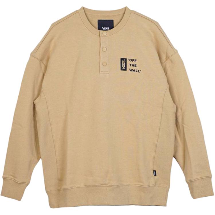 Vans Off The Wall Workwear Khaki Logo Pullover Crewneck Sweatshirt VN000GQ75QJ