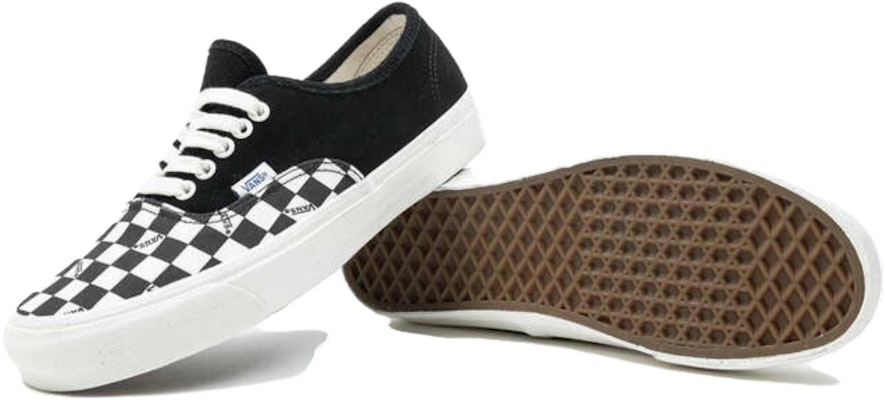 Vans OG Authentic LX 'Black Checkerboard Toe' VN0A45JJVQA Purchase Vans OG Authentic LX 'Black Checkerboard Toe' VN0A45JJVQA