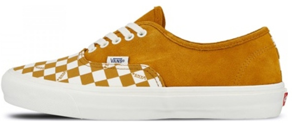 Vans OG Authentic LX 'Buckthorn Brown Checkerboard Toe' VN0A45JJVQB Buy Vans OG Authentic LX 'Buckthorn Brown Checkerboard Toe' VN0A45JJVQB