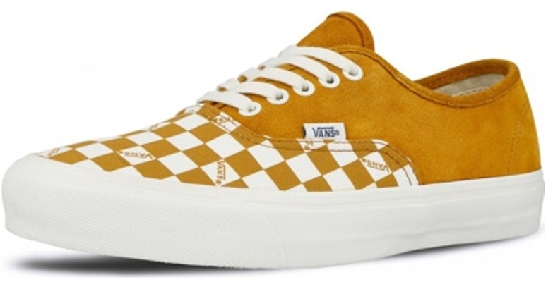 Vans OG Authentic LX 'Buckthorn Brown Checkerboard Toe' VN0A45JJVQB Lookbook Vans OG Authentic LX 'Buckthorn Brown Checkerboard Toe' VN0A45JJVQB