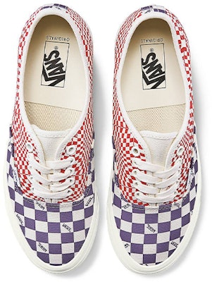 Vans OG Authentic LX '标志格纹靛红' VN0A4BV91XR Lookbook Vans OG Authentic LX '标志格纹靛红' VN0A4BV91XR