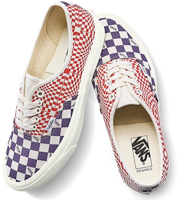 Vans OG Authentic LX '标志格纹靛红' VN0A4BV91XR Shop Vans OG Authentic LX '标志格纹靛红' VN0A4BV91XR