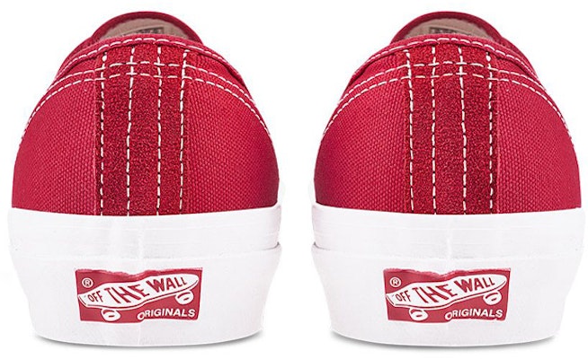 Vans OGオーセンティックLX (レッド) VN0A4BV905D Details for Vans OGオーセンティックLX (レッド) VN0A4BV905D