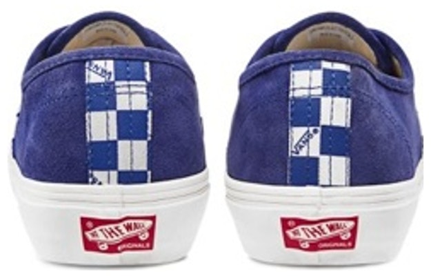Vans OG Authentic LX 'True Blue Checkerboard Toe' VN0A45JJVQD Shop Vans OG Authentic LX 'True Blue Checkerboard Toe' VN0A45JJVQD