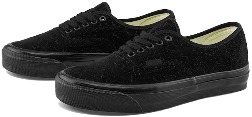 Vans OG オーセンティック LX ベルベット刺繍 レオパード黒 VN0A4BV99RF Order Vans OG オーセンティック LX ベルベット刺繍 レオパード黒 VN0A4BV99RF