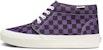 Vans OG Chukka LX 'Checkerboard - Heliotrope' dalam corak papan dam. VN0A4U3GXC9