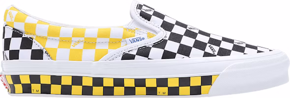Vans OG Classic Slip-On LX 'Checkerboard - Black Yellow' VN0A32QNY23 Vans OG Classic Slip-On LX 'Checkerboard - Black Yellow' VN0A32QNY23