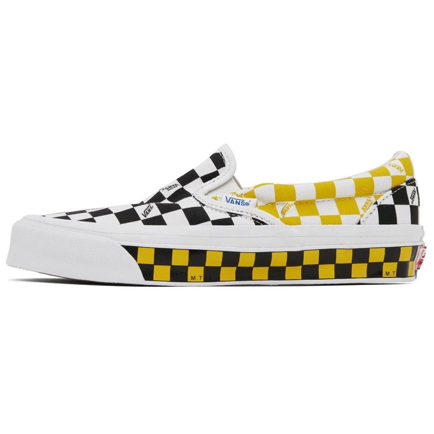 Vans OG Classic Slip-On LX 'Checkerboard - Black Yellow' VN0A32QNY23